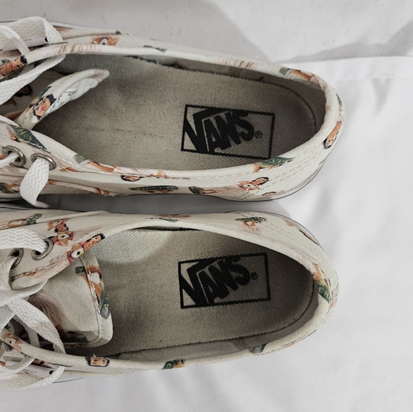 Vans off the wall hula girl print sneakers shoes women's size 7 - Picture 10 of 12